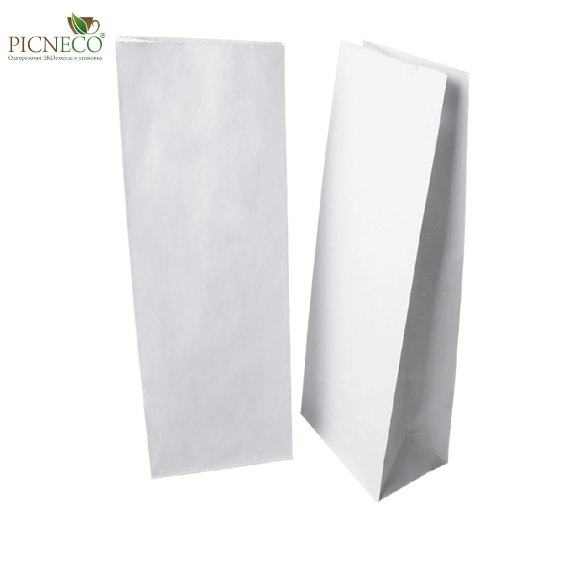 товар Бумажный пакет с прямоугольным дном, 120*80*330 мм, 65 г/м, белый BPD012